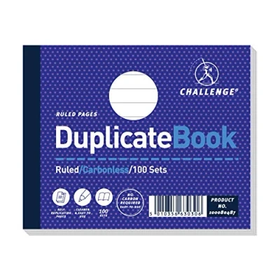 Image of Challenge Duplicate Book, Carbonless, 100 Pages, 1 pack (105 x 130 mm)