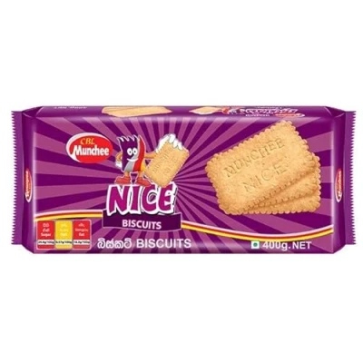 Image of Munchee Nice Biscuits 400g Pack of 4 Authentic Taste Sri Lanka