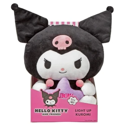 Image of Quickdraw Kuromi Light Up Plush Toy Soft Nightlight for Kids Cute Plushie with Super Material Boys &amp; Girls Aged 18 Months+ (Kuromi)