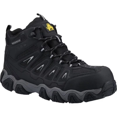 Image of Amblers Safety AS801 WATERPROOF Non Metal Hiker Mens Black Size UK 10
