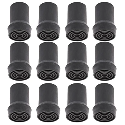 Image of 12x Heavy Duty 19mm Walking Stick Pads Cane/Crutch Rubber Ferrule Ends