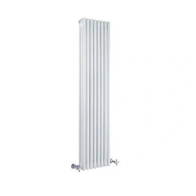 Image of Milano Windsor White Cast Iron Style Vertical Triple Column Radiator 1500mm x 380mm
