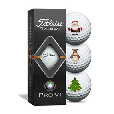 Image of TITLEIST Pro V1 Christmas Golf Balls 3 Pack