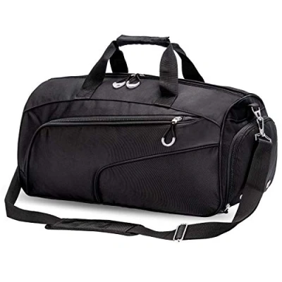 Image of Kuston Sports Gym Bag with Shoes Compartment &amp;Wet Pocket Duffel Overnight for Men and Women