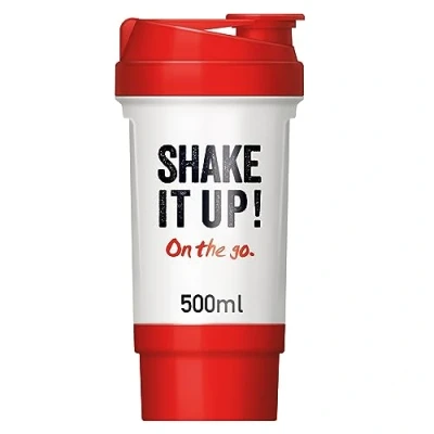 Image of SlimFast Leak Proof Shaker Bottle with Storage Compartment, 500 ml