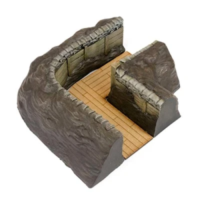 Image of War World Gaming at Trench System Corner Sections x 2 28mm WW1 Tabletop Wargame Terrain Scenery Western Front Battlefield Warfare Military