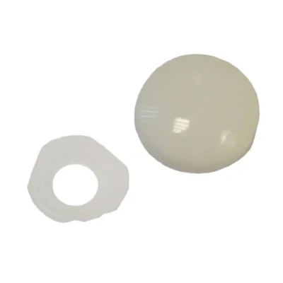 Image of Faithfull FXSCDWB Screw Cover Domed Caps (Pack of 25) White