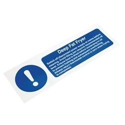 Image of Vogue Deep Fat Fryer Safety Sign