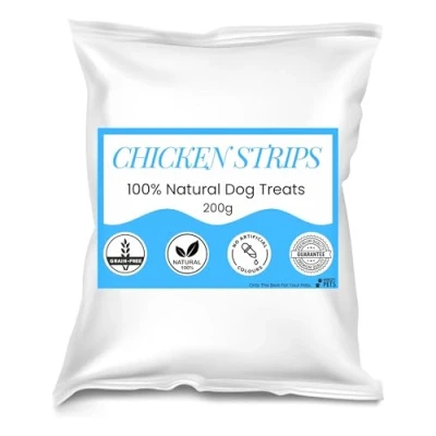Image of Premium Natural Dog Treat (200g, Chicken Strips)