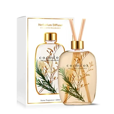 Image of COCODOR Herbarium Reed Diffuser/April Breeze / 7.4oz(220ml) Diffuser Set, Oil &amp; Sticks, Home Decor Office