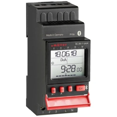Image of Müller SC 28.11 pro4 12V ACDC Timing Timer for Digital Rail 12 V/DC, V/AC 16 A/250 V