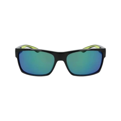 Image of Columbia Men&#039;s Sunglasses C566SP BRISK TRAIL Black/Green Flash with Polar Grey W/Green Lens
