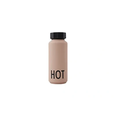 Image of Design Letters Insulated Stainless Steel Water Bottle 500 ml Double Walled Vacuum Flask for hot and Cold Thermos Travel Gym BPA BPS Free Pink