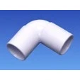 Image of Wavin Osma White 21.5mm Solvent Weld Overflow Bend 90 Degree 1E160W