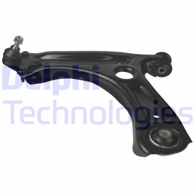 Image of 6R0407151, 6R0407151E Suspension Arm DELPHI TC2659 with ball joint Left, Lower Trailing Sheet Steel SKODA: Fabia 2, Roomster