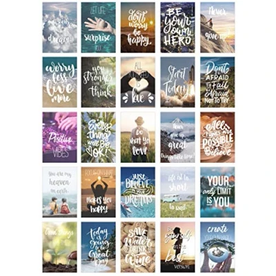 Image of Edition Seidel set of 25 postcards life &amp; moments with inspirational quotes, love, friends, motivational, motivation, birthday cards sayings