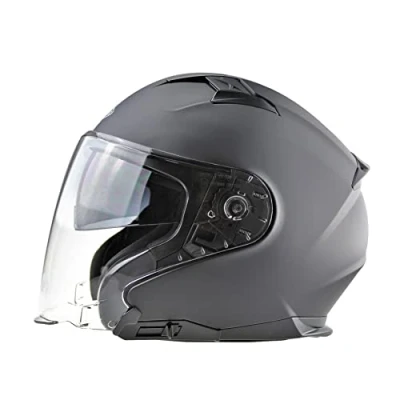 Image of ViPER RSV22 Open Face Motorbike Helmet Motorcycle Jet Crash For Men Women with Drop Down Sun Visor ECE 22.06 Approved Electric Bike Scooter Touring Moped Urban Helmets