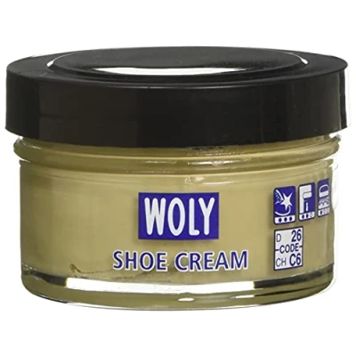 Image of Woly Unisex Adult Shoe Cream Treatments &amp; Polishes Beige Birch 50.00 ml