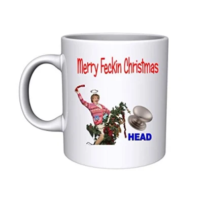 Image of SMB Novelties Mrs Browns Boys Nob Head Rude Christmas Mug