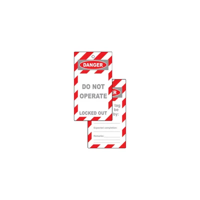 Image of Matlock Lockout Tags Do Not Operate Locked Out, Pack of 10