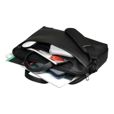 Image of Port Designs Zurich Top Loading Padded Case Shoulder Bag for 14/15.6 Inch Laptops, Black