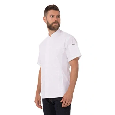 Image of Chef Works Men&#039;s Bristol Signature Series Coat Jacket, White, XL