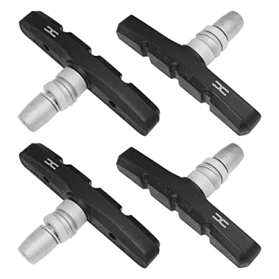 Image of cyclingcolors 4x bike brake pads 70mm v with nuts spacers for aluminium rims mountain mtb city trekking