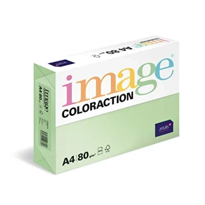 Image of Image Coloraction Forest Coloured Copier Paper DIN A4, 210 x 297 mm, 80 g/m² Colourful, Wood Free Printer for Copiers 500 Sheets Green
