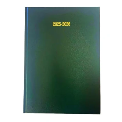Image of Academic Diary 2024 2025 A5 WTV Week to View GREEN