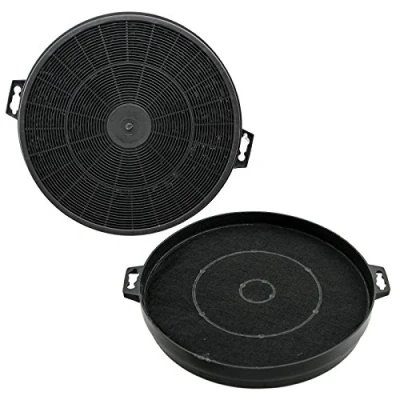 Image of SPARES2GO Carbon Charcoal Vent Filter for Matsui Cooker Extractor Hood (Pack of 2)