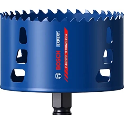 Image of Bosch 1x EXPERT Tough Material Hole Saw (for Wood with metal, Brick, Ø 114 mm, Professional Accessory Rotary Drill/Drivers)