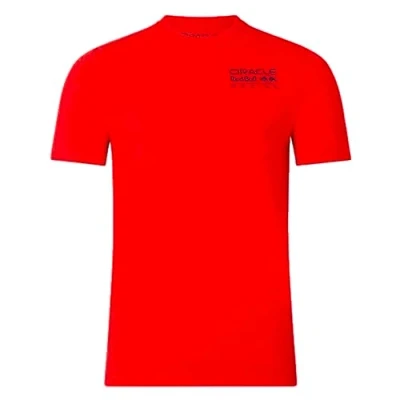 Image of Red Bull Racing F1 Team, Core Essential MonoT Shirt, Flame Red, 100% Organic Cotton, Adult Sizes, Official Merchandise (Medium)