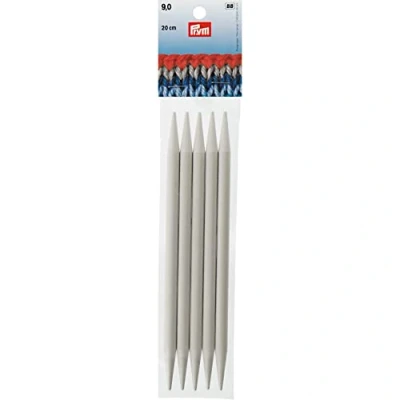 Image of Prym Double Pointed Needle, Grey, 20 cm x 9 mm