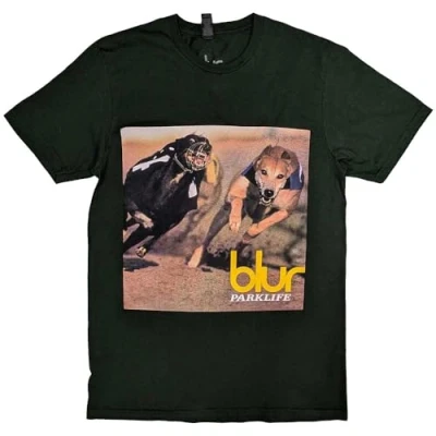 Image of Rock Off officially licensed products Blur Parklife Album T Shirt L Green