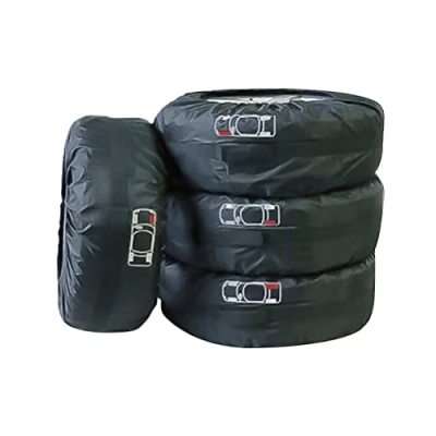 Image of Mify Tyre Bags, Spare Wheel Covers, Tire Dustproof Protector, Tires storage Carrying Bag, bags set of 4, 13 18 inch tires,S