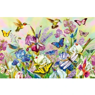 Image of Ravensburger 12000767 Flowery meadow 200 pieces jigsaw Puzzle for adults and kids age 8 years up, mindfulness puzzles