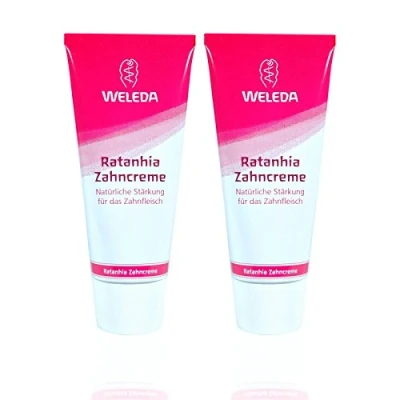 Image of (2 Pack) Weleda Ratanhia Toothpaste 75ml 2 PACK BUNDLE