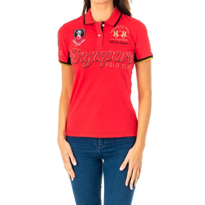 Image of La Martina Womens Polo short sleeve Red Size Small