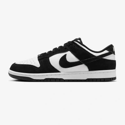 Image of Nike Sportswear DUNK Unisex Trainers for kids, Size: 6, White/black leather and imitation