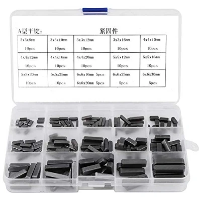 Image of FTVOGUE 140pcs Round Ended Feather Key Set Parallel Drive Shaft Keys 8 30mm