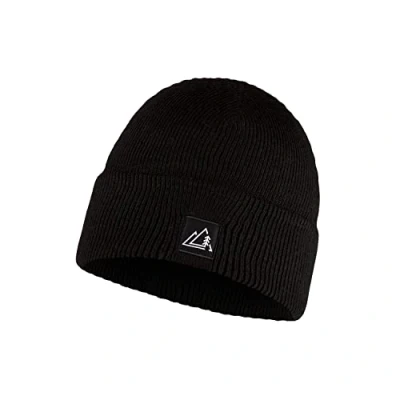 Image of Buff Knitted Beanie Lilon Pom Silversage Unisex Adult