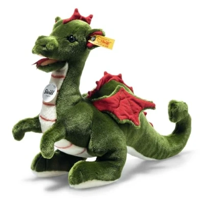 Image of Steiff 067198 Rocky dragon 32 green, Treetop