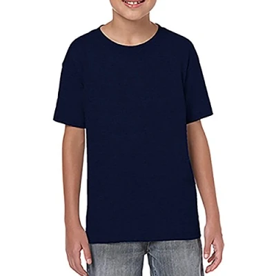 Image of Gildan Childrens Unisex Soft Style T Shirt (XL) (Navy)