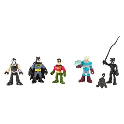 Image of Imaginext BCV33 DC Super Friends Toy Playset Batman Robin Catwoman Mr Freeze Bane Action Figure