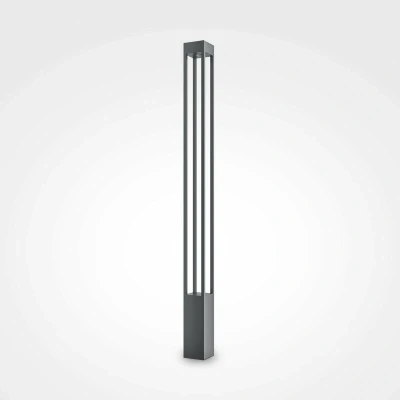 Image of Maytoni Elbe Outdoor Bollard Graphite, 150cm 3000K IP65