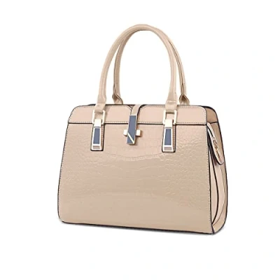 Image of Nicole&amp;Doris Ladies Handbags Fashion Patent Leather Shoulder Messenger Bag for Women(Khaki)