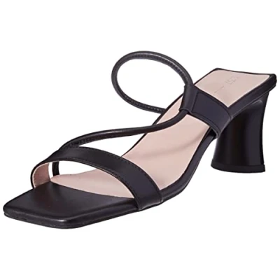 Image of L37 HANDMADE SHOES Women&#039;s SO in LOVE Heeled Sandal, Black, 1 UK