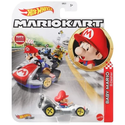Image of Hot Wheels GBG25 B Dasher Mario Toy, Multicoloured, Medium