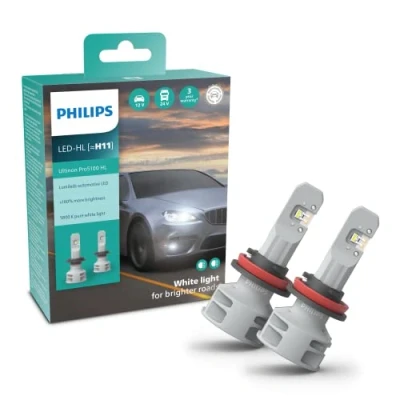 Image of Philips Ultinon Pro5100 LED car headlight bulb (H11), +160%, 5.800K, set of 2