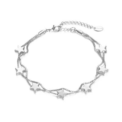 Image of Philip Jones Silver Plated Star Bracelet